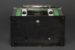 Radio-Glo Stained Glass + Chrome Radio in Green with White - Stunning